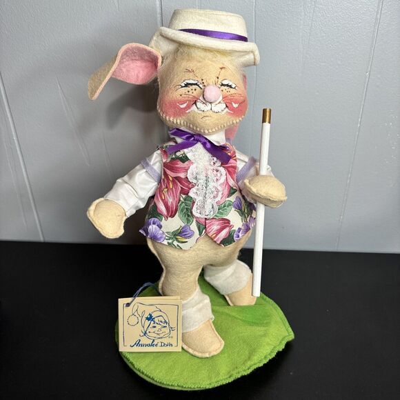 ANNALEE 10" EASTER PARADE BOY BUNNY EYES CLOSED #0656 - 1995 - Picture 1 of 8